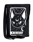 Too Fast | The Witch Black Cat Tarot Card Crossbody Sling Tote Bag