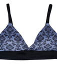 Too Fast | Victorian Damask Print Thong And Bra Set