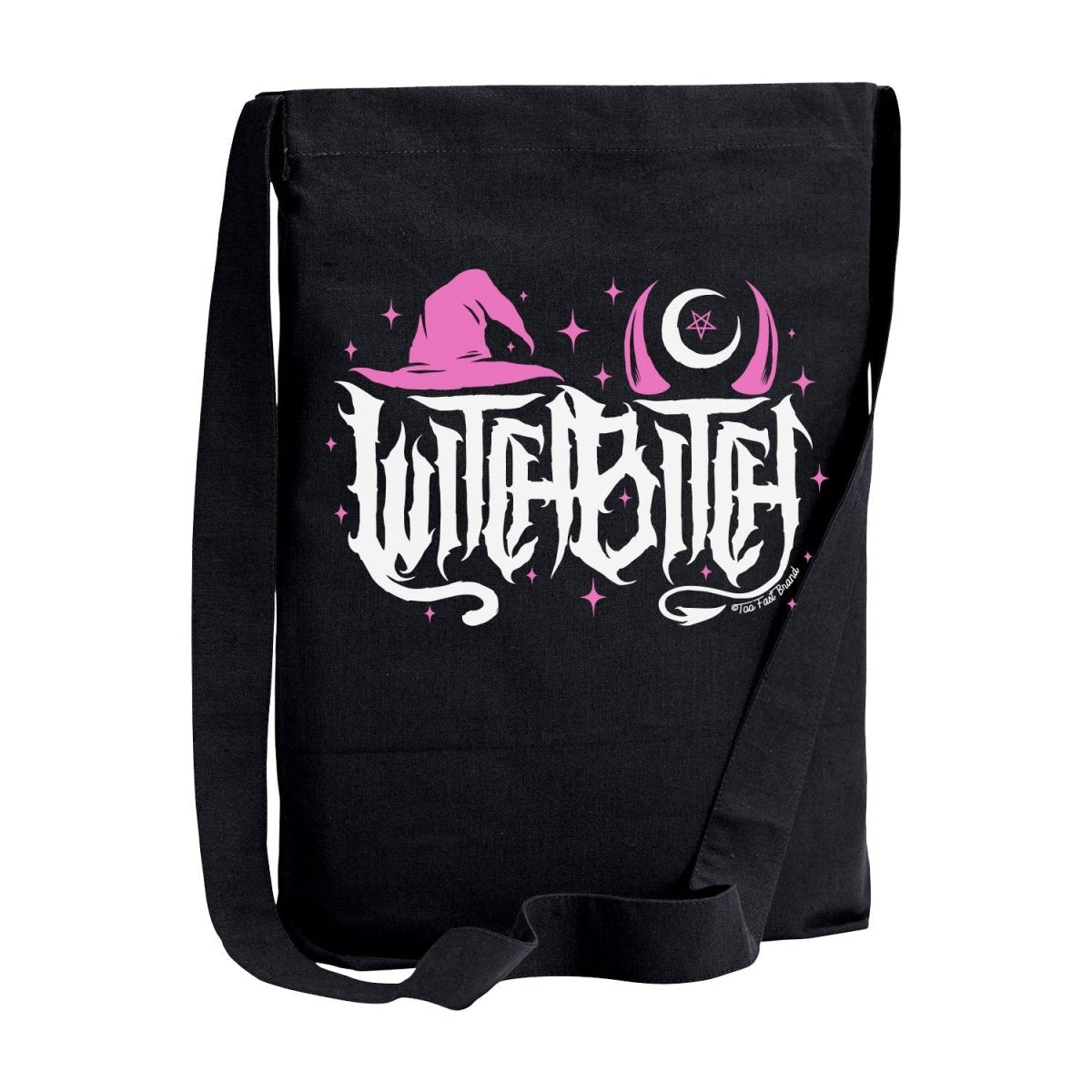 Too Fast | Witch Bitch Crossbody Sling Tote Bag