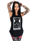 Too Fast | Witch Tarot Card Studded Hooded Tank