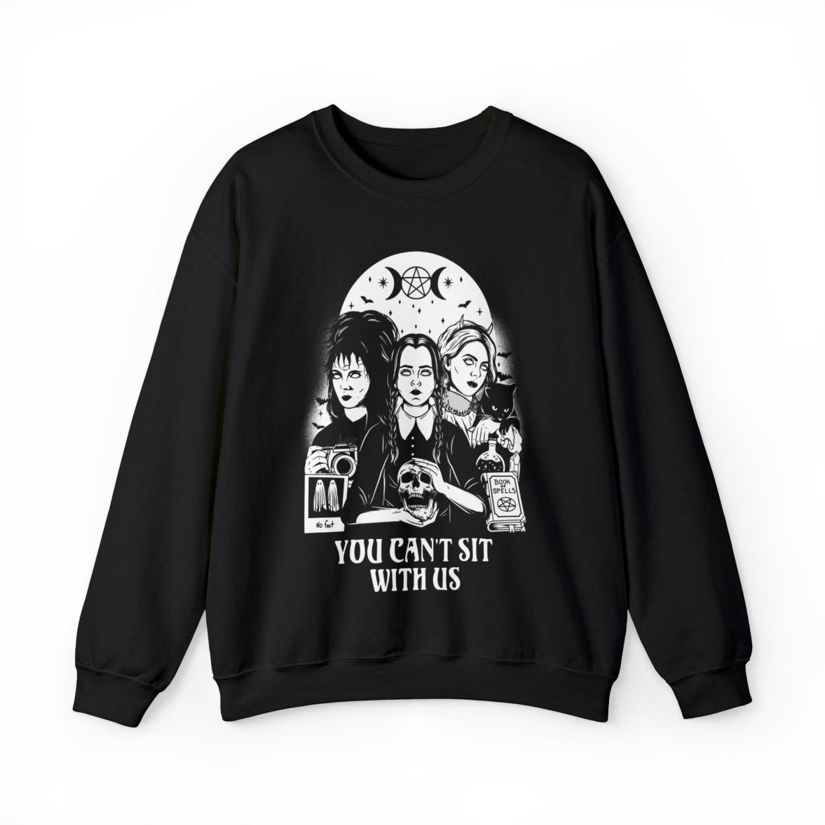 Too Fast | You Can&#39;t Sit With Us Creepy Gals Crewneck Sweatshirt