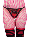 Too Fast | Underwear Thong | Leopard Print Devil Heart